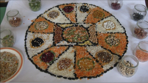 mosaico legumi